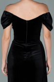 Long Black Velvet Evening Dress ABU1990