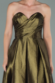 Long Olive Drab Evening Dress ABU2007