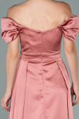 Onion Skin Long Satin Evening Dress ABU1716