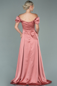 Onion Skin Long Satin Evening Dress ABU1716