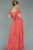 Onion Skin Long Chiffon Oversized Evening Dress ABU1892