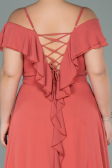 Onion Skin Long Chiffon Oversized Evening Dress ABU1892