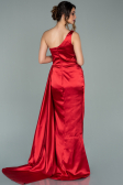Long Red Satin Evening Dress ABU2028