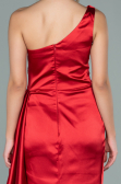 Long Red Satin Evening Dress ABU2028