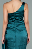 Long Emerald Green Satin Evening Dress ABU2028