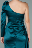 Long Emerald Green Satin Evening Dress ABU2038