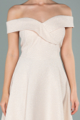 Short Powder Color Prom Gown ABK441