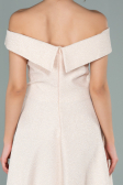 Short Powder Color Prom Gown ABK441