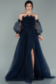 Long Navy Blue Evening Dress ABU2076