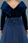 Long Navy Blue Oversized Evening Dress ABU2084