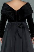 Long Black Oversized Evening Dress ABU2084