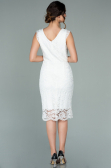 White Short Evening Dress ABK010