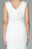 White Short Evening Dress ABK010