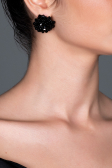 Black Earring UK475