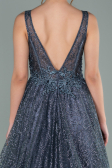 Long Anthracite Evening Dress ABU2131