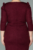 Short Burgundy Oversized Evening Dress ABK1246