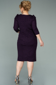 Short Dark Purple Oversized Evening Dress ABK1246