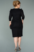 Short Black Oversized Evening Dress ABK1246