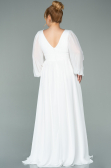 Long White Chiffon Evening Dress ABU1702