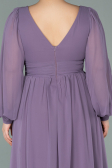 Long Lavender Chiffon Evening Dress ABU1702