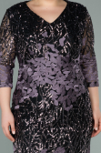 Short  Scaly Plus Size Evening Dress ABK1284
