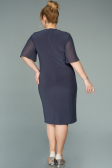 Short Anthracite Chiffon Evening Dress ABK1294