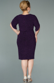 Short Purple Plus Size Evening Dress ABK1276
