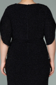 Short Black Plus Size Evening Dress ABK1276
