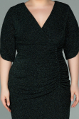 Short Emerald Green Plus Size Evening Dress ABK1276