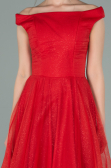Midi Red Prom Gown ABK1316