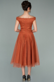 Midi Light Brown Prom Gown ABK1316