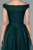 Midi Emerald Green Prom Gown ABK1316