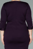 Short Purple Plus Size Evening Dress ABK1325
