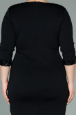 Short Black Plus Size Evening Dress ABK1325