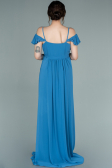 Long Indigo Pregnancy Evening Dress ABU756