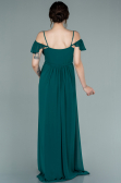 Long Emerald Green Pregnancy Evening Dress ABU756