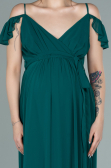 Long Emerald Green Pregnancy Evening Dress ABU756