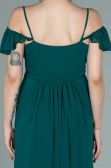 Long Emerald Green Pregnancy Evening Dress ABU756