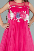 Long Fuchsia Girl Dress ABU2291