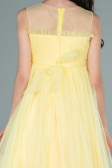 Long Yellow Girl Dress ABU2291