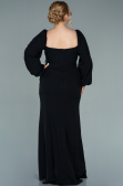 Long Black Plus Size Evening Dress ABU2292