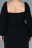 Long Black Plus Size Evening Dress ABU2292