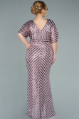 Long Powder Color Plus Size Evening Dress ABU2309
