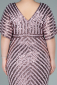 Long Powder Color Plus Size Evening Dress ABU2309