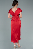 Red Short Satin Invitation Dress ABK1107