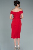Midi Red Invitation Dress ABK1393