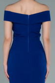 Midi Sax Blue Invitation Dress ABK1393