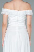 Long White Evening Dress ABU2351