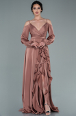 Long Onion Skin Satin Evening Dress ABU2339