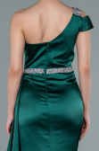 Long Emerald Green Satin Evening Dress ABU2363